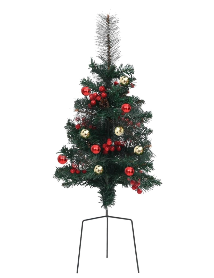 imagem de vidaXL Árvores de Natal artificiais de exterior 2 pcs 76 cm PVC4