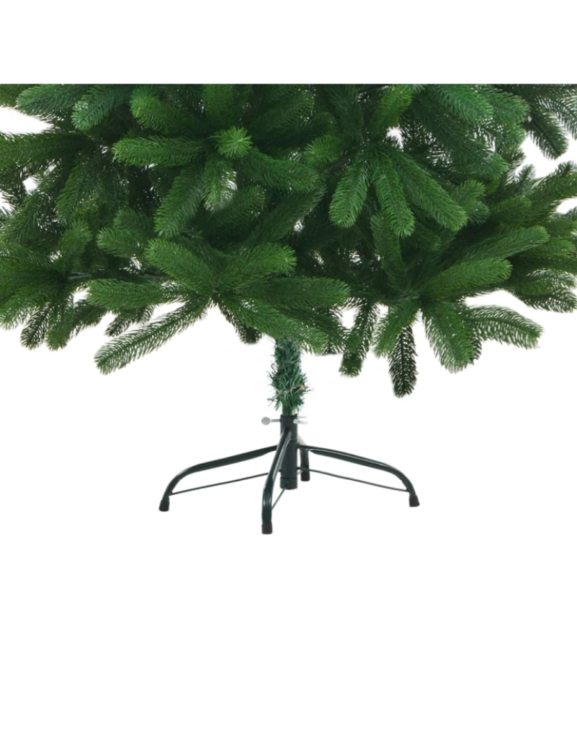 imagem de vidaXL Árvore Natal artificial pré-iluminada c/ bolas 180 cm verde5