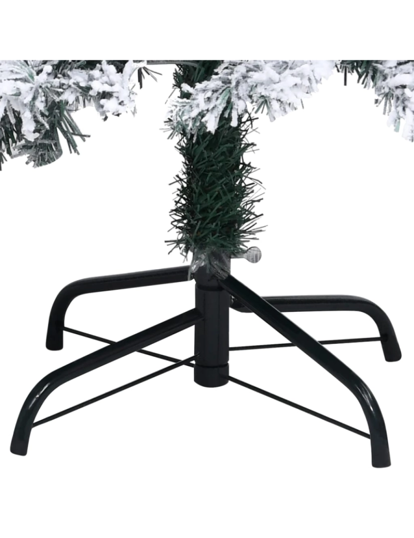 imagem de vidaXL Árvore Natal artificial pré-iluminada c/ bolas 150 cm PVC verde5