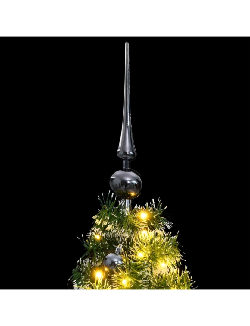 imagem de vidaXL Árvore Natal artificial articulada c/ 150 luzes LED+bolas 150cm3