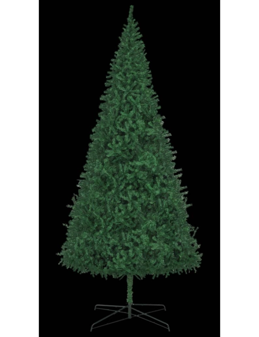 imagem de vidaXL Árvore de natal artificial 400 cm verde4