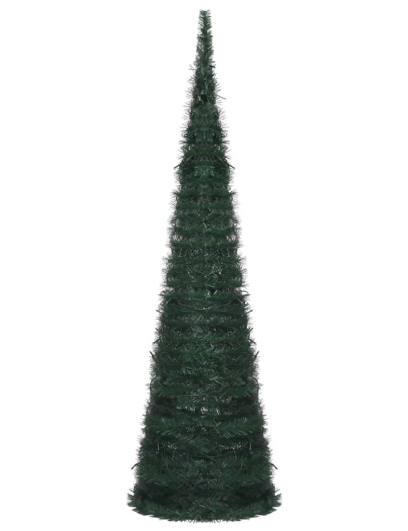 imagem de vidaXL Árvore Natal pop-up artificial pré-iluminada 150 cm verde3