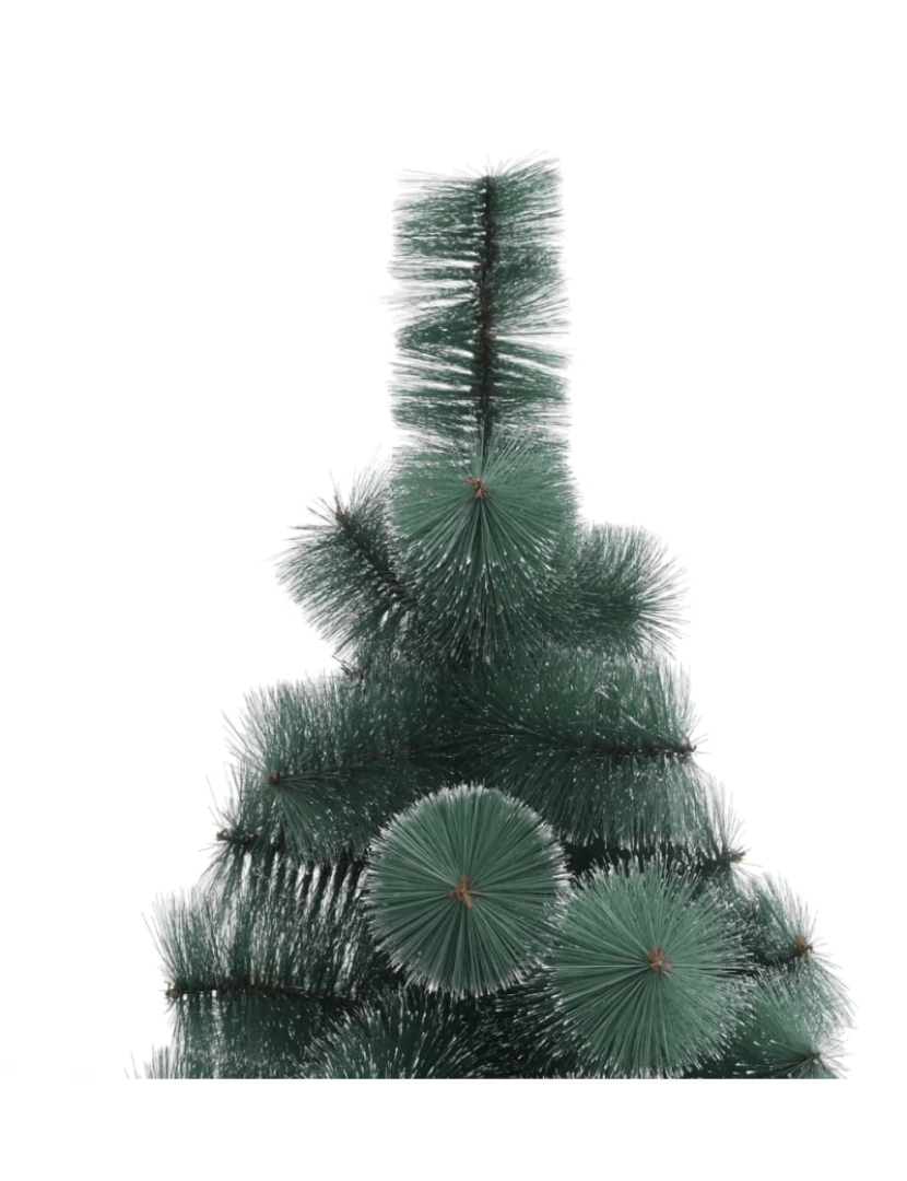 imagem de vidaXL Árvore de Natal artificial com suporte 240 cm PET verde4