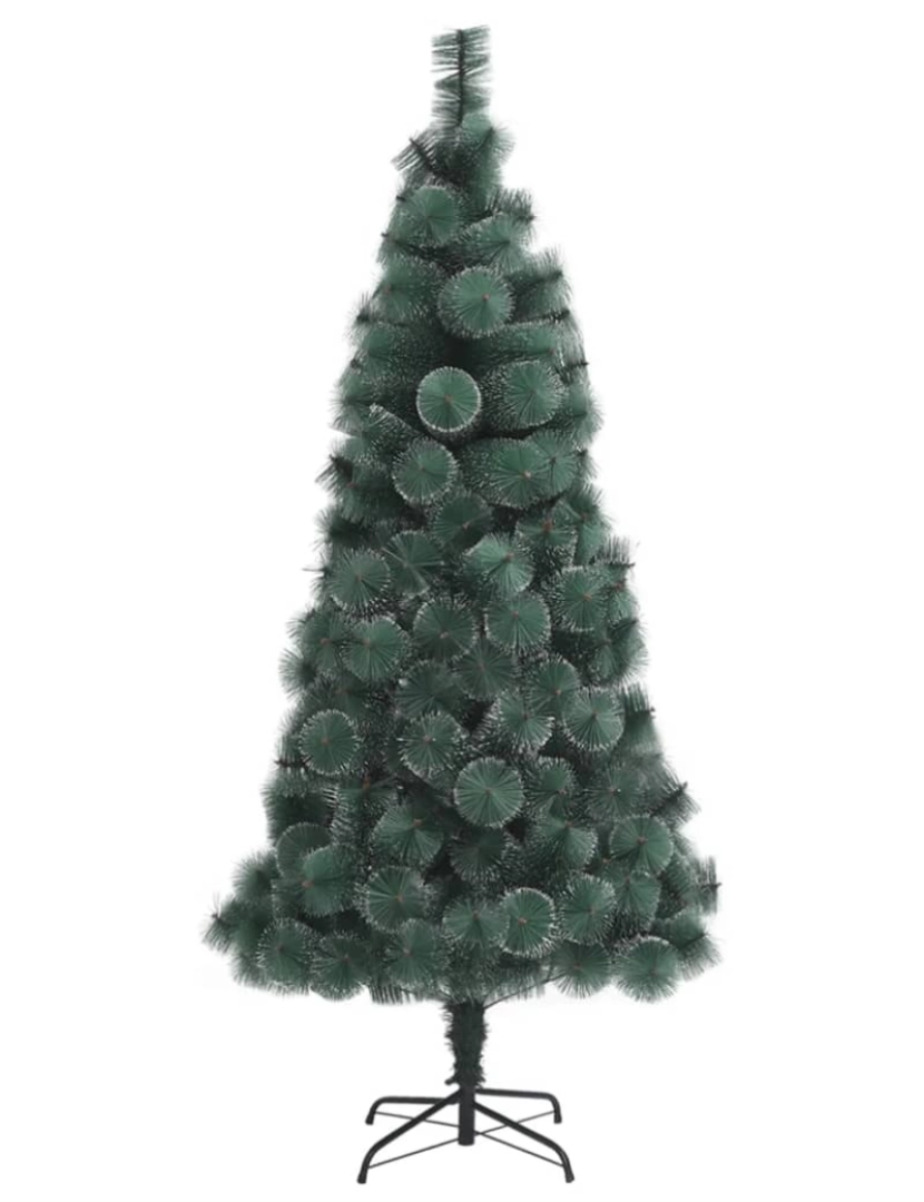 imagem de vidaXL Árvore de Natal artificial com suporte 180 cm PET verde3