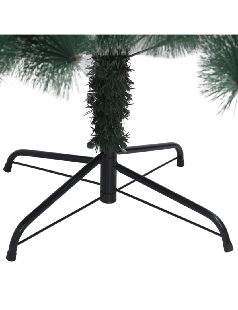 imagem de vidaXL Árvore de Natal artificial com suporte 180 cm PET verde6