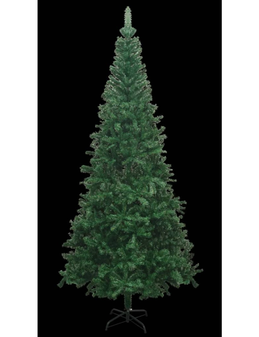 imagem de vidaXL Árvore Natal artificial pré-iluminada c/ bolas verde3