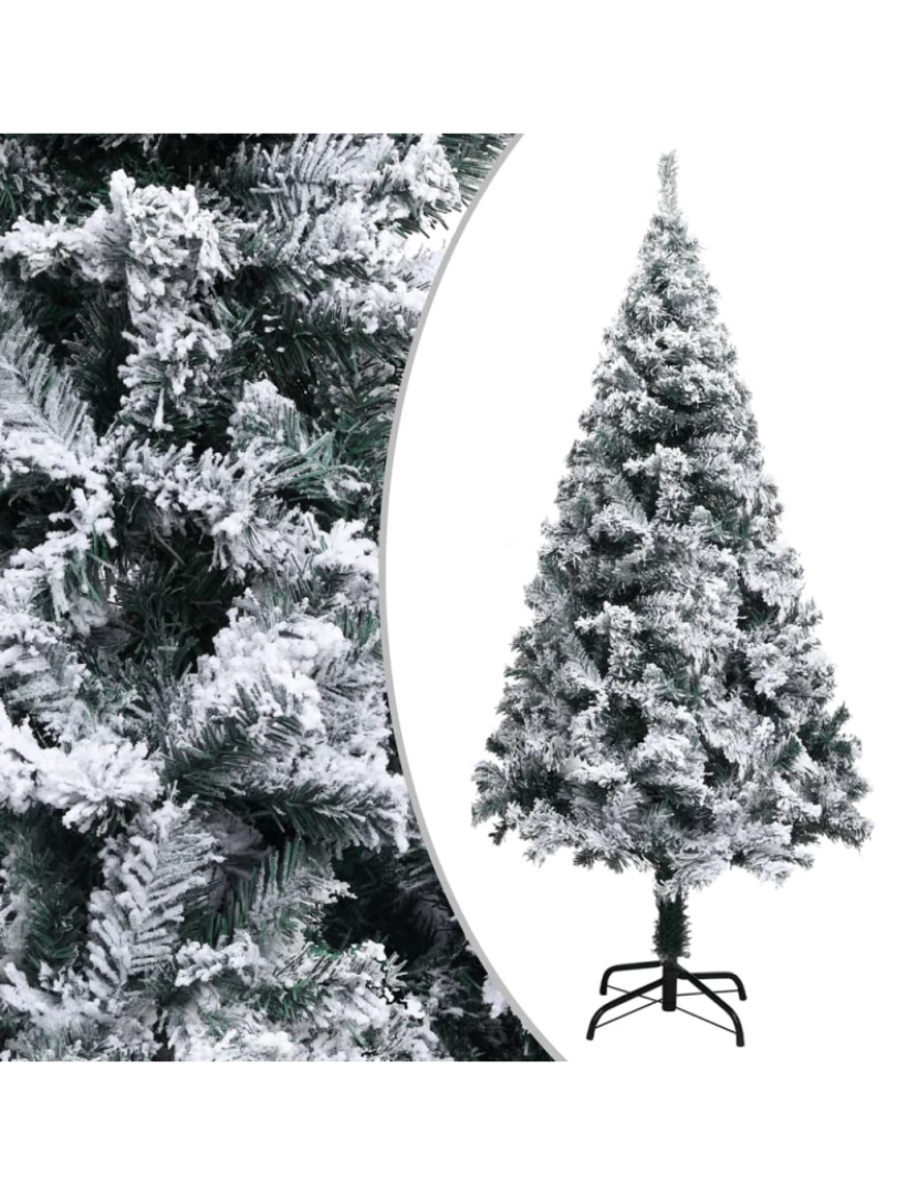 imagem de vidaXL Árvore de Natal artificial pré-iluminada c/ bolas 120 cm verde3