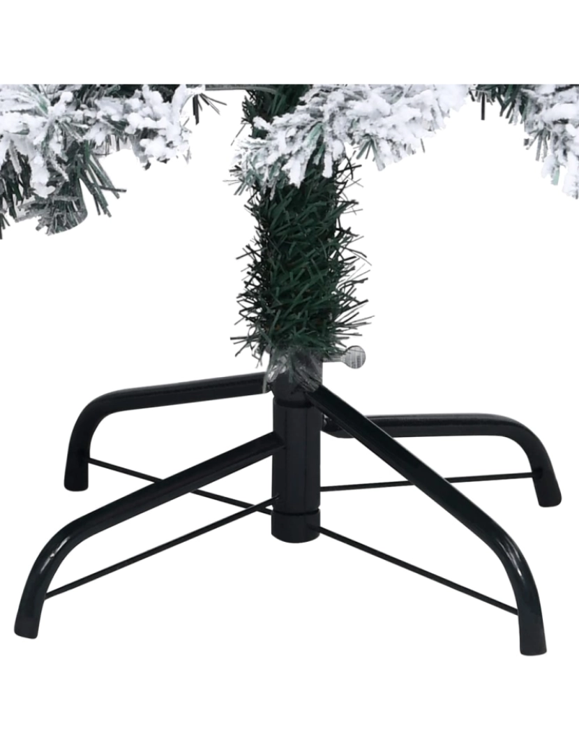 imagem de vidaXL Árvore de Natal artificial pré-iluminada c/ bolas 120 cm verde4