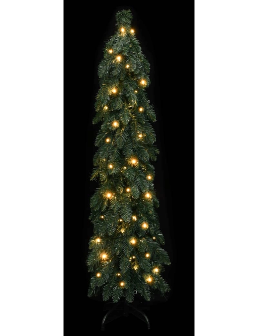 imagem de vidaXL Árvore de Natal artificial pré-iluminada + 60 luzes LED 120 cm3