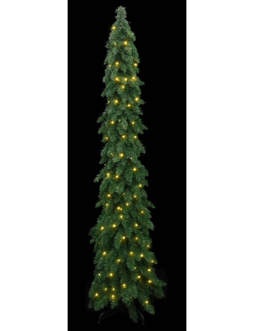 imagem de vidaXL Árvore de Natal artificial pré-iluminada + 100 luzes LED 180 cm3