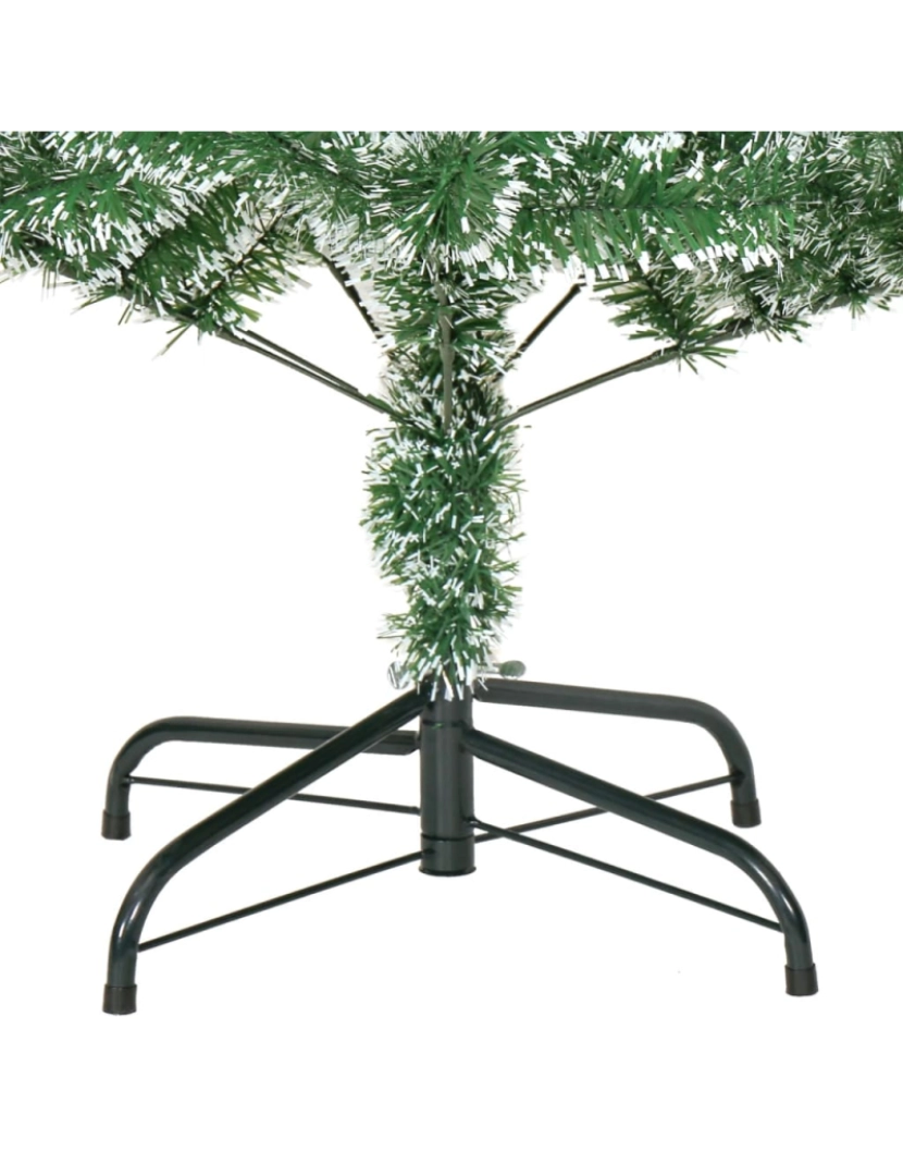 imagem de vidaXL Árvore de Natal artificial c/ flocos de neve 180 cm verde6