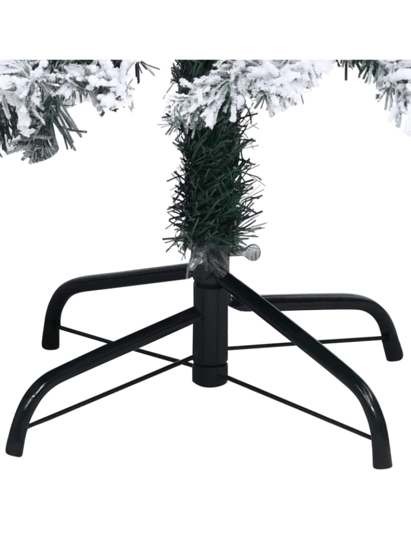 imagem de vidaXL Árvore de Natal artificial pré-iluminada c/ bolas 120 cm verde5