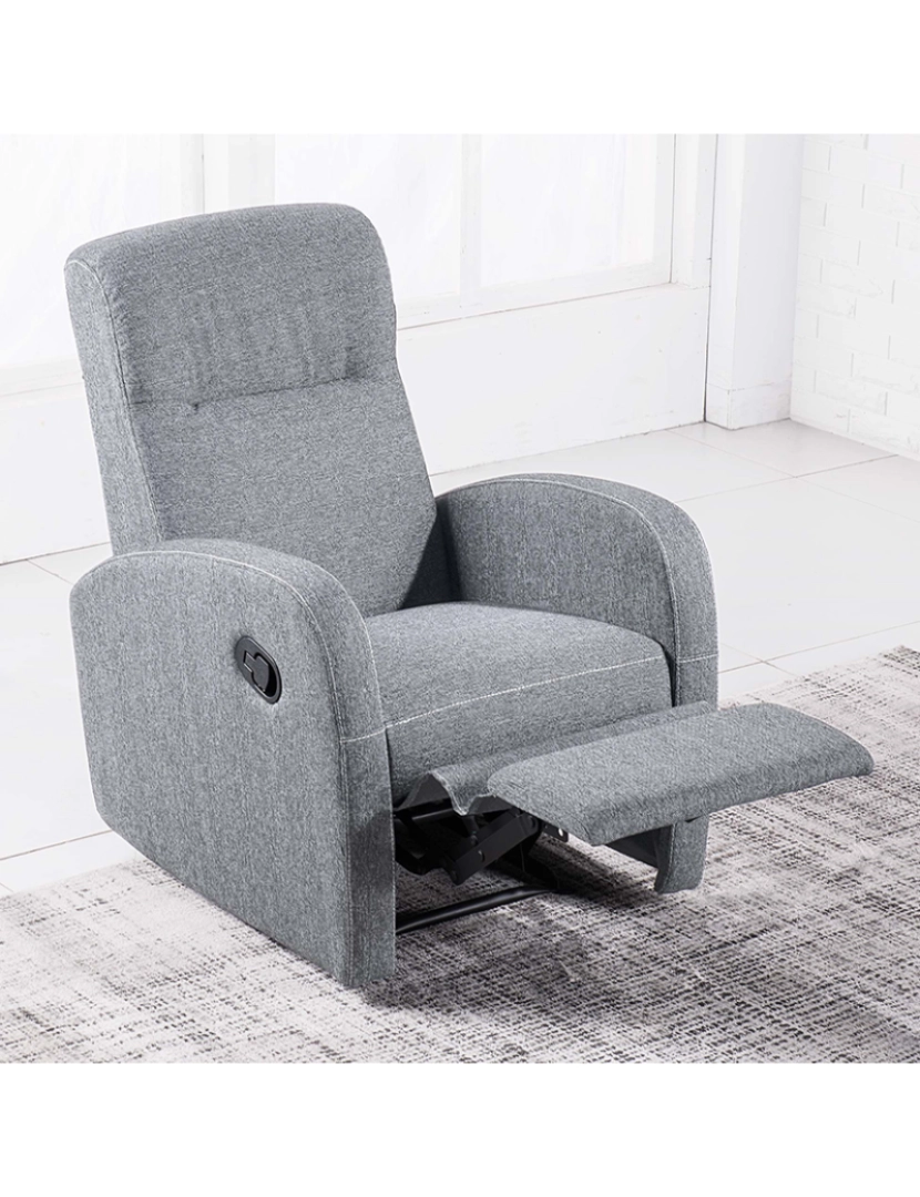 ADEC - POLTRONA DE RELAXAMENTO AUTOMÁTICO HOME MODELO GREY PEARL