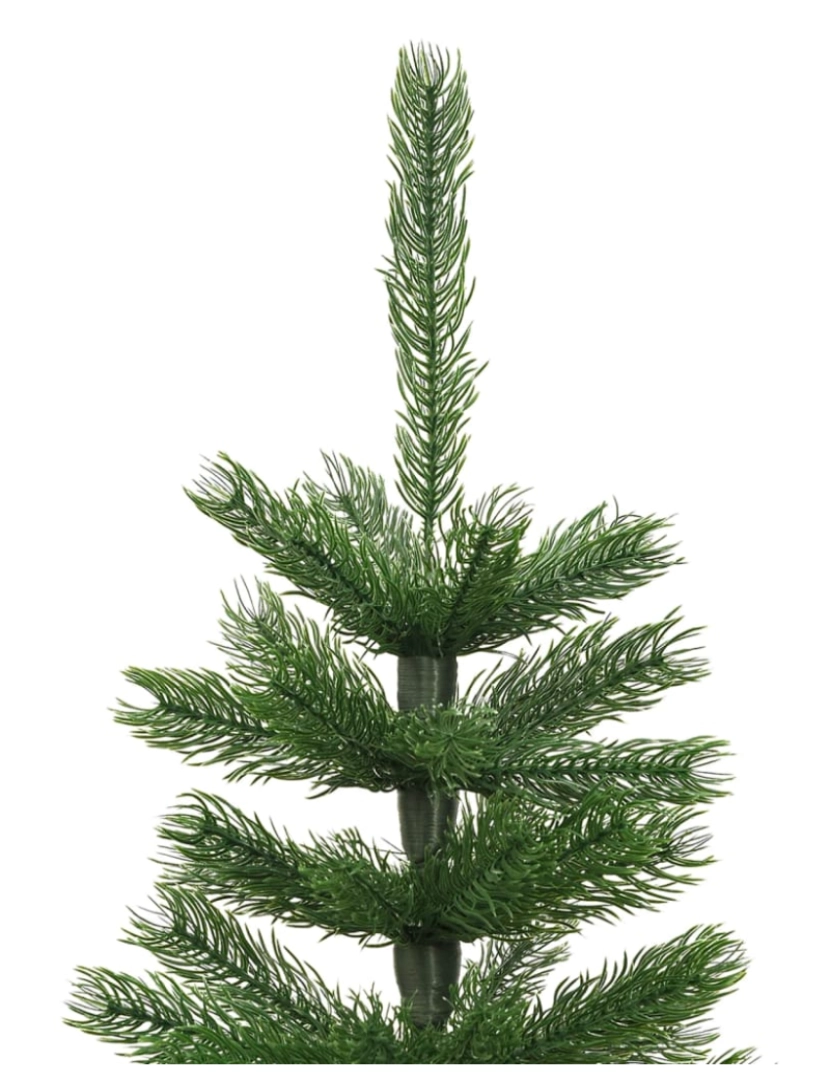 imagem de vidaXL Árvore de Natal artificial fina com suporte PE 120 cm4