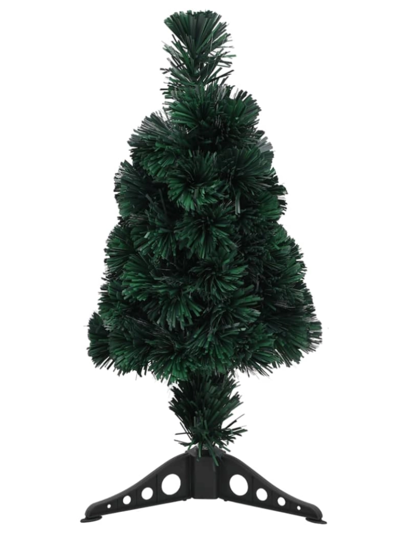 imagem de vidaXL Árvore de Natal artificial fina c/ suporte 64 cm fibra ótica3