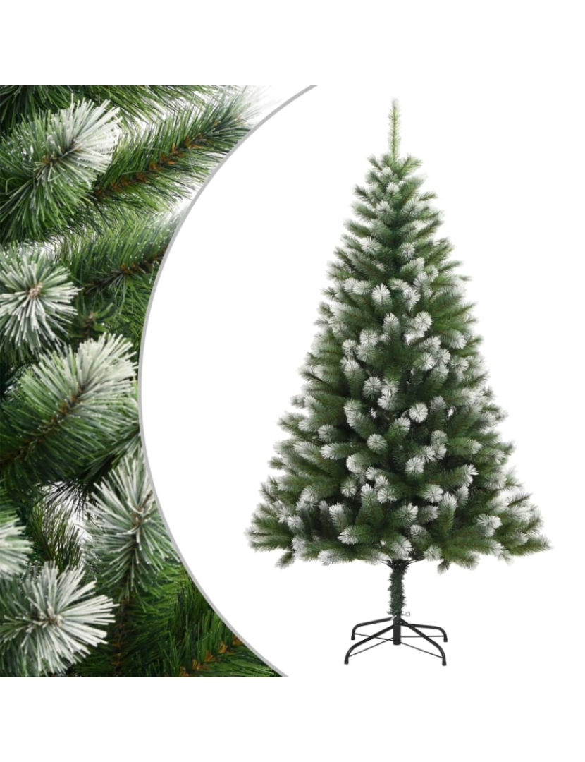 Vidaxl - vidaXL Árvore de Natal artificial articulada c/ flocos de neve 180 cm