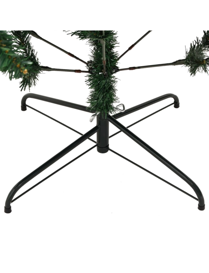 imagem de vidaXL Árvore de Natal artificial articulada com suporte 180 cm7