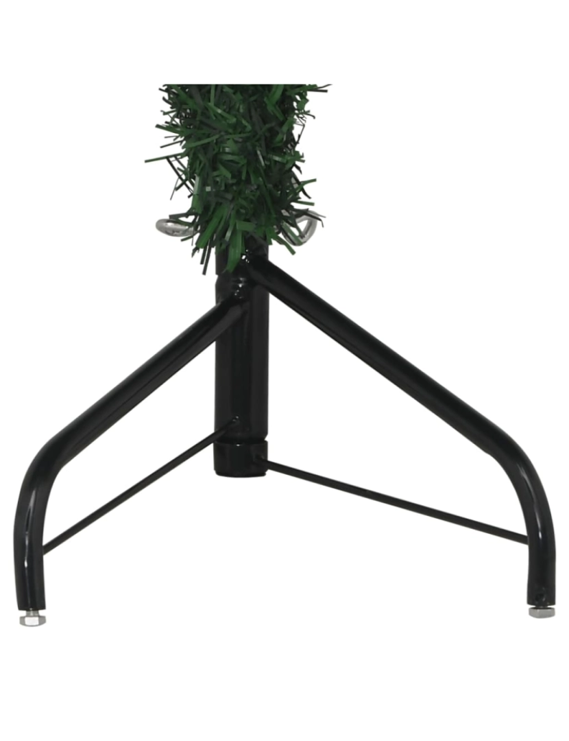 imagem de vidaXL Árvore de Natal artificial de canto 120 cm PVC verde5