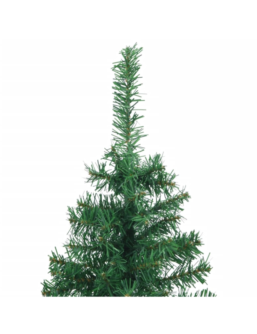 imagem de vidaXL Árvore de Natal artificial de canto 120 cm PVC verde6