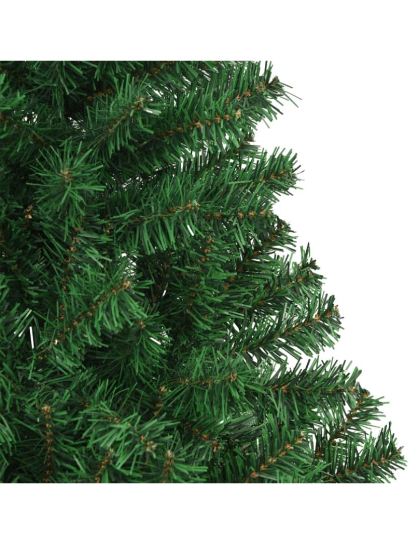 imagem de vidaXL Árvore de Natal artificial com ramos grossos 210 cm PVC verde5