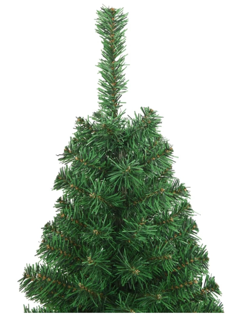 imagem de vidaXL Árvore de Natal artificial com ramos grossos 150 cm PVC verde4