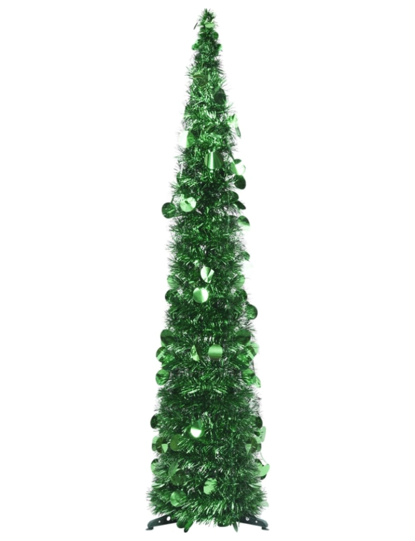 imagem de vidaXL Árvore de Natal pop-up artificial 120 cm PET verde1