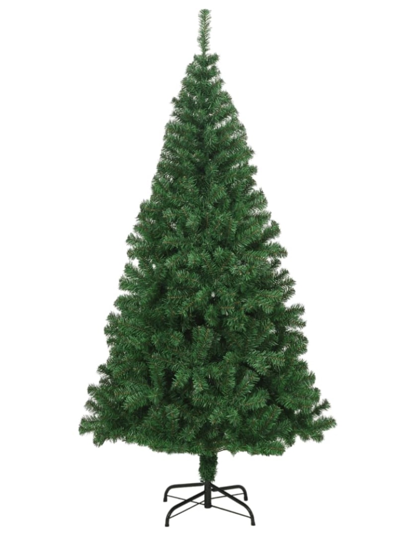 imagem de vidaXL Árvore de Natal artificial com ramos grossos 240 cm PVC verde3