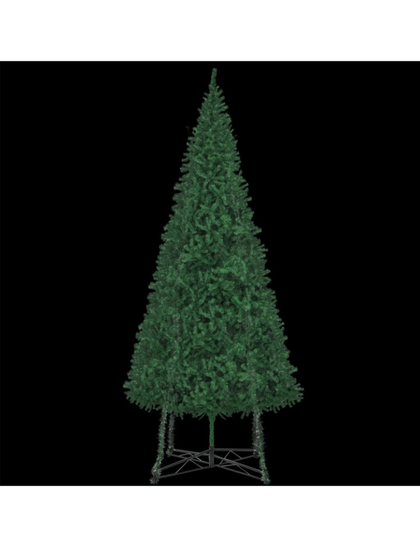 imagem de vidaXL Árvore de Natal artificial com suporte 500 cm verde3