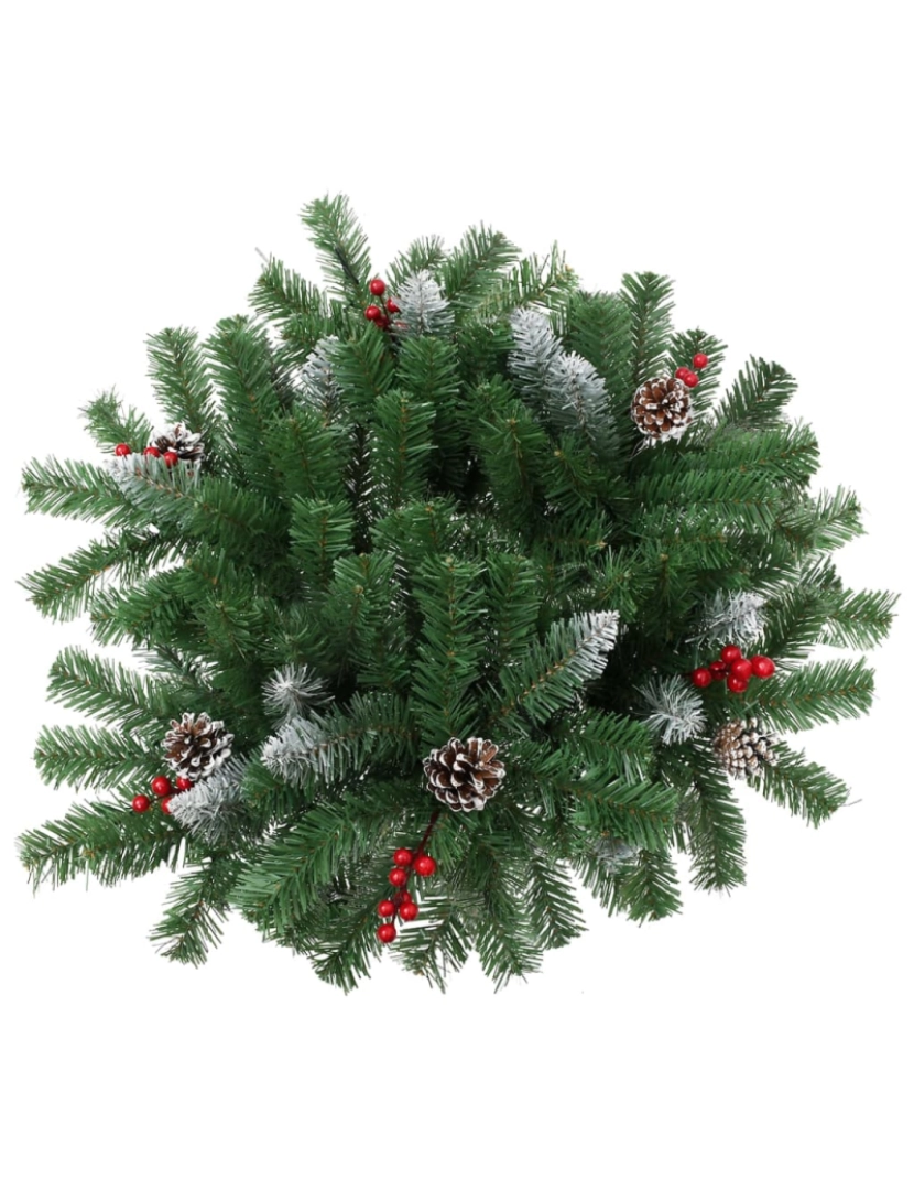 imagem de vidaXL Árvore de Natal artificial de exterior 40 cm PVC verde5