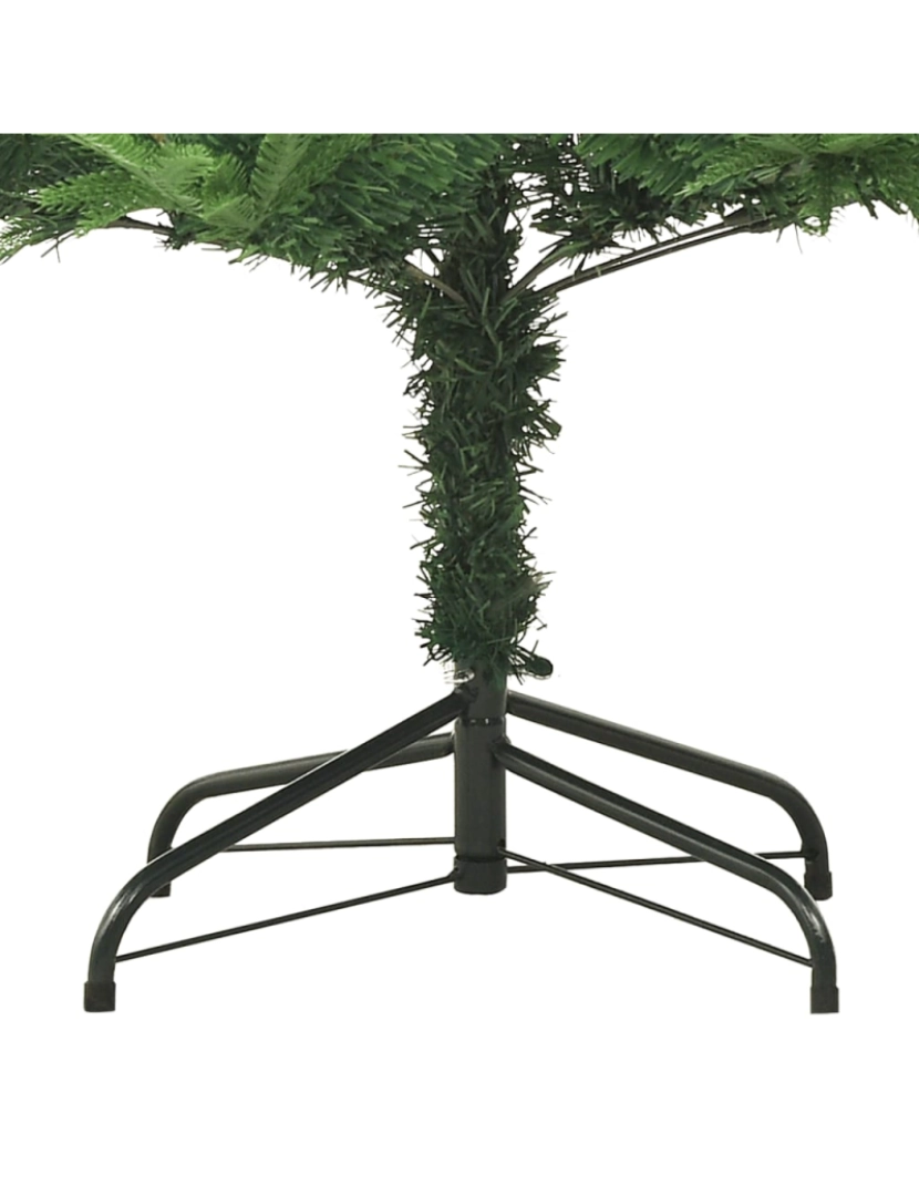 imagem de vidaXL Árvore de Natal artificial 150 cm PVC e PE verde6