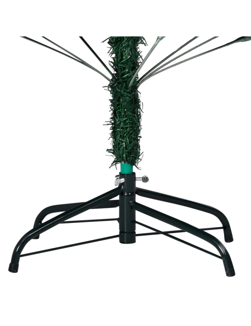 imagem de vidaXL Árvore Natal artificial pré-iluminada c/ bolas 180 cm PVC verde6