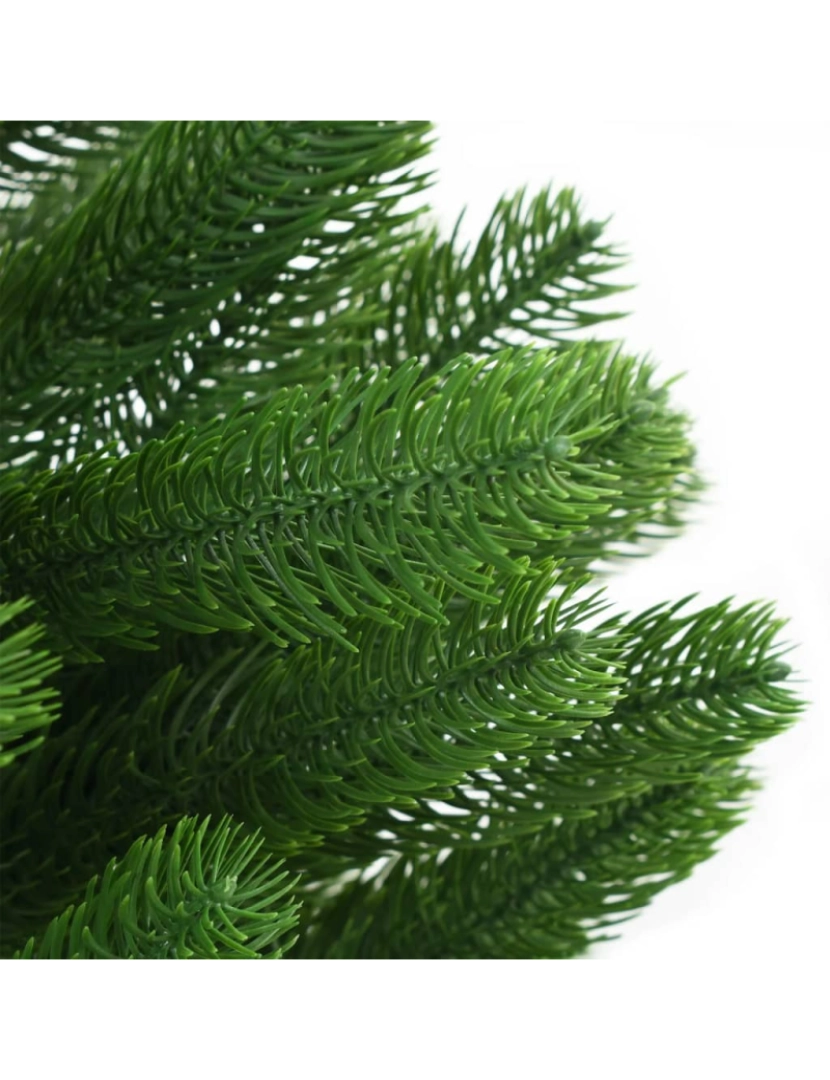 imagem de vidaXL Árvore Natal artificial pré-iluminada c/ bolas 180 cm verde5