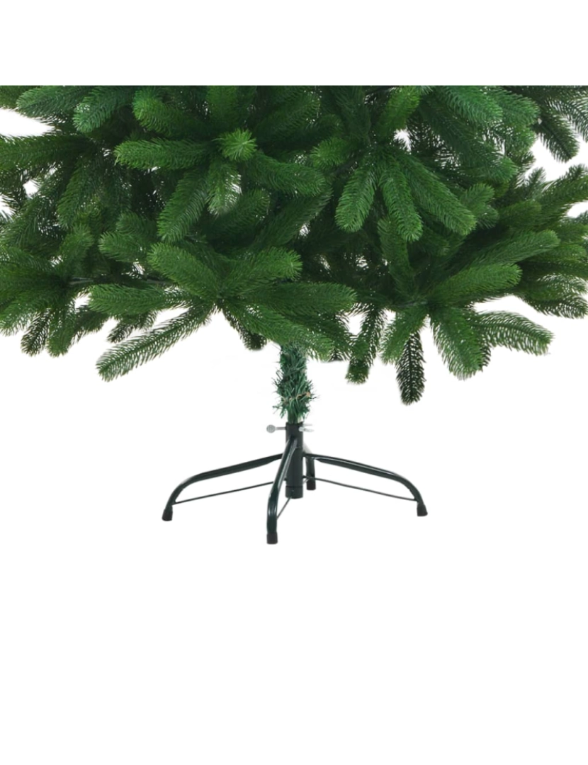 imagem de vidaXL Árvore Natal artificial pré-iluminada c/ bolas 180 cm verde6