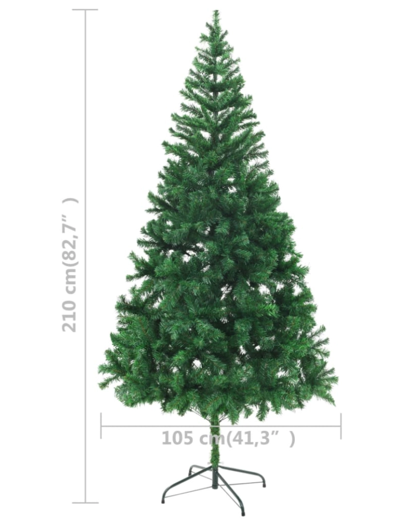 imagem de vidaXL Árvore de Natal artificial pré-iluminada c/ bolas 910 ramos11