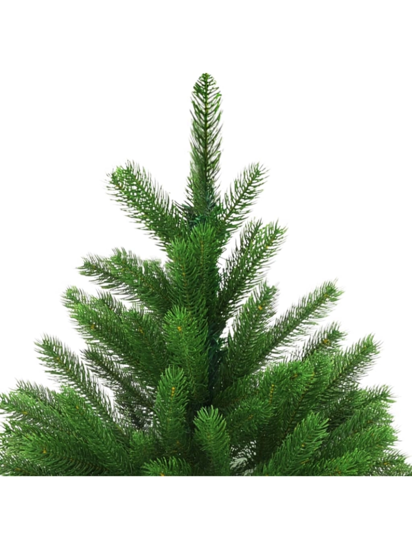 imagem de vidaXL Árvore Natal artificial pré-iluminada c/ bolas 120 cm verde4