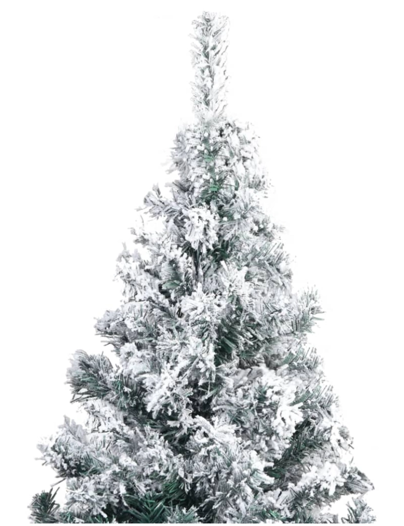 imagem de vidaXL Árvore Natal artificial pré-iluminada c/ bolas 240 cm PVC verde5