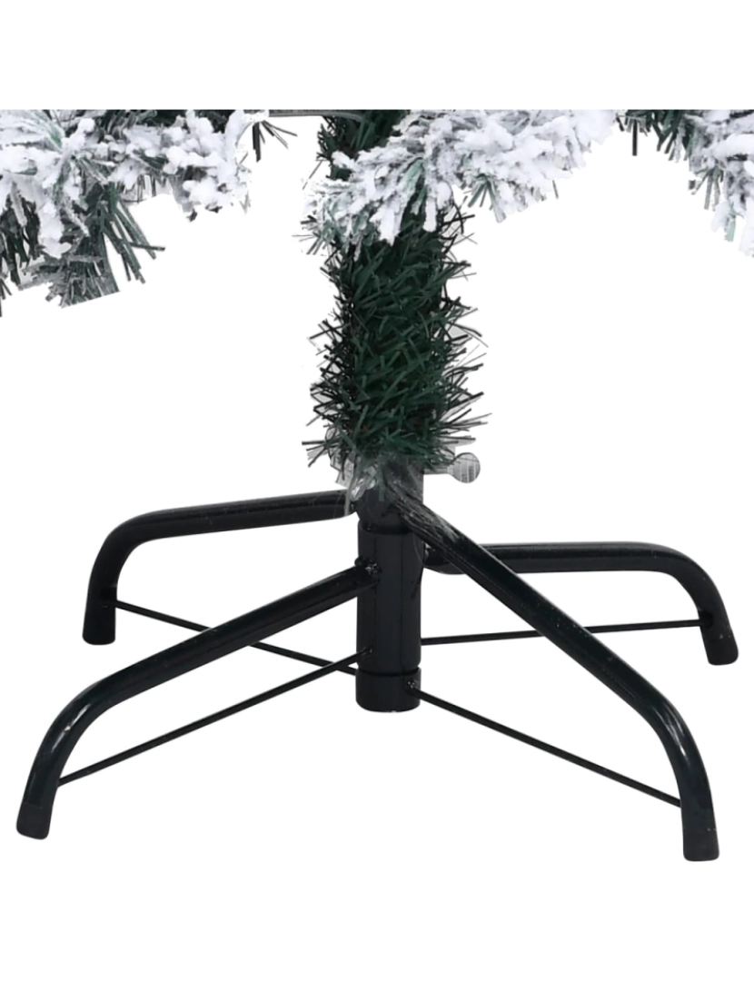 imagem de vidaXL Árvore Natal artificial pré-iluminada c/ bolas 240 cm PVC verde6