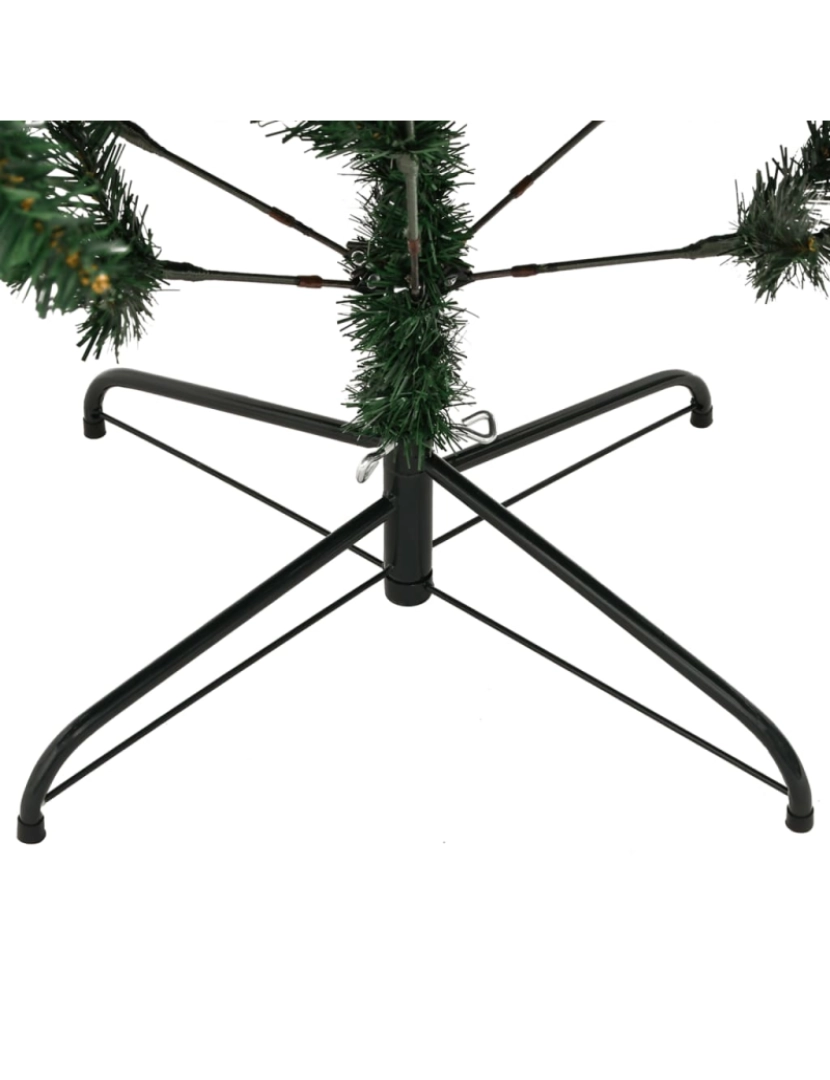 imagem de vidaXL Árvore de Natal artificial articulada com suporte 150 cm7