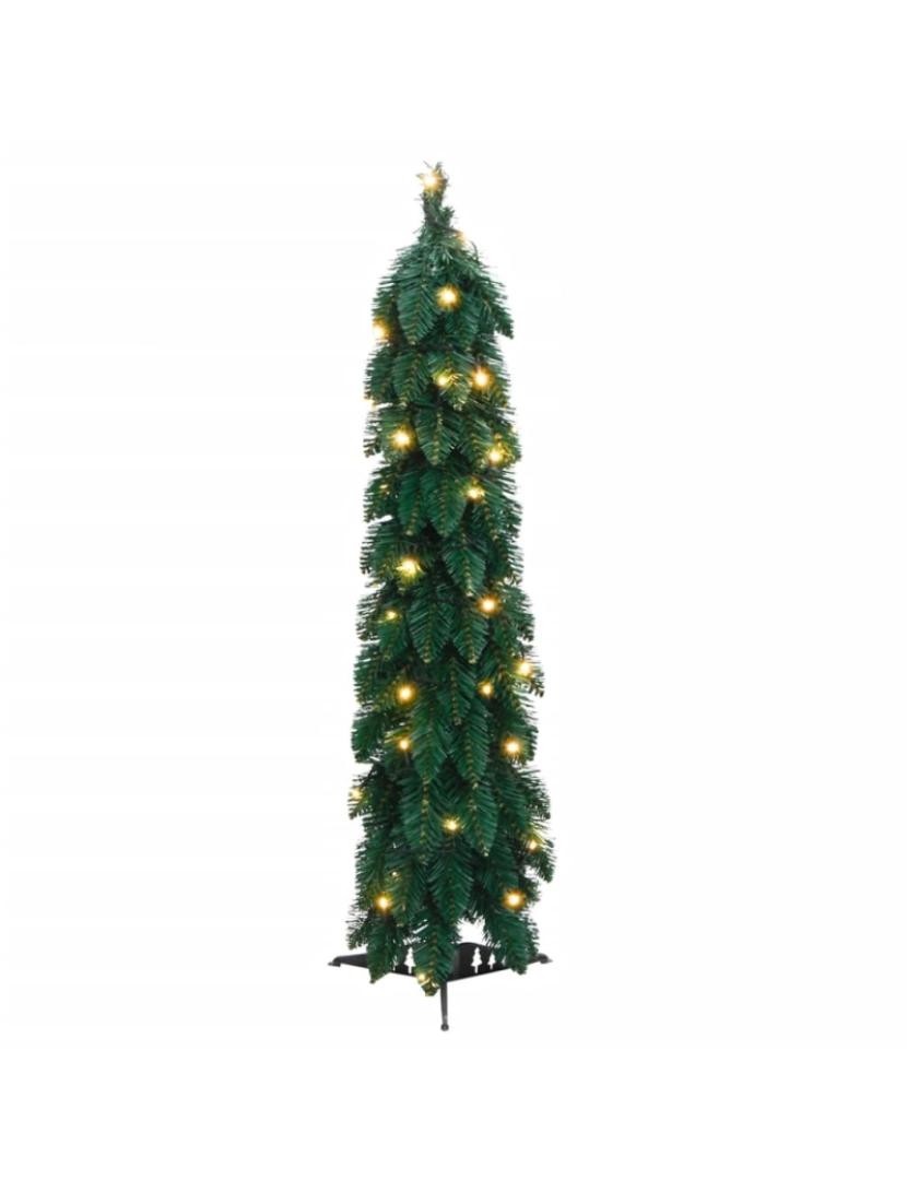 imagem de vidaXL Árvore de Natal artificial pré-iluminada com 30 luzes LED 60 cm4