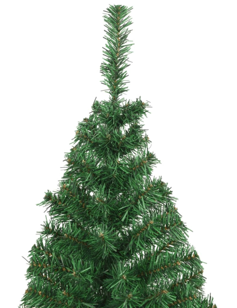 imagem de vidaXL Árvore de Natal artificial com ramos grossos 180 cm PVC verde4