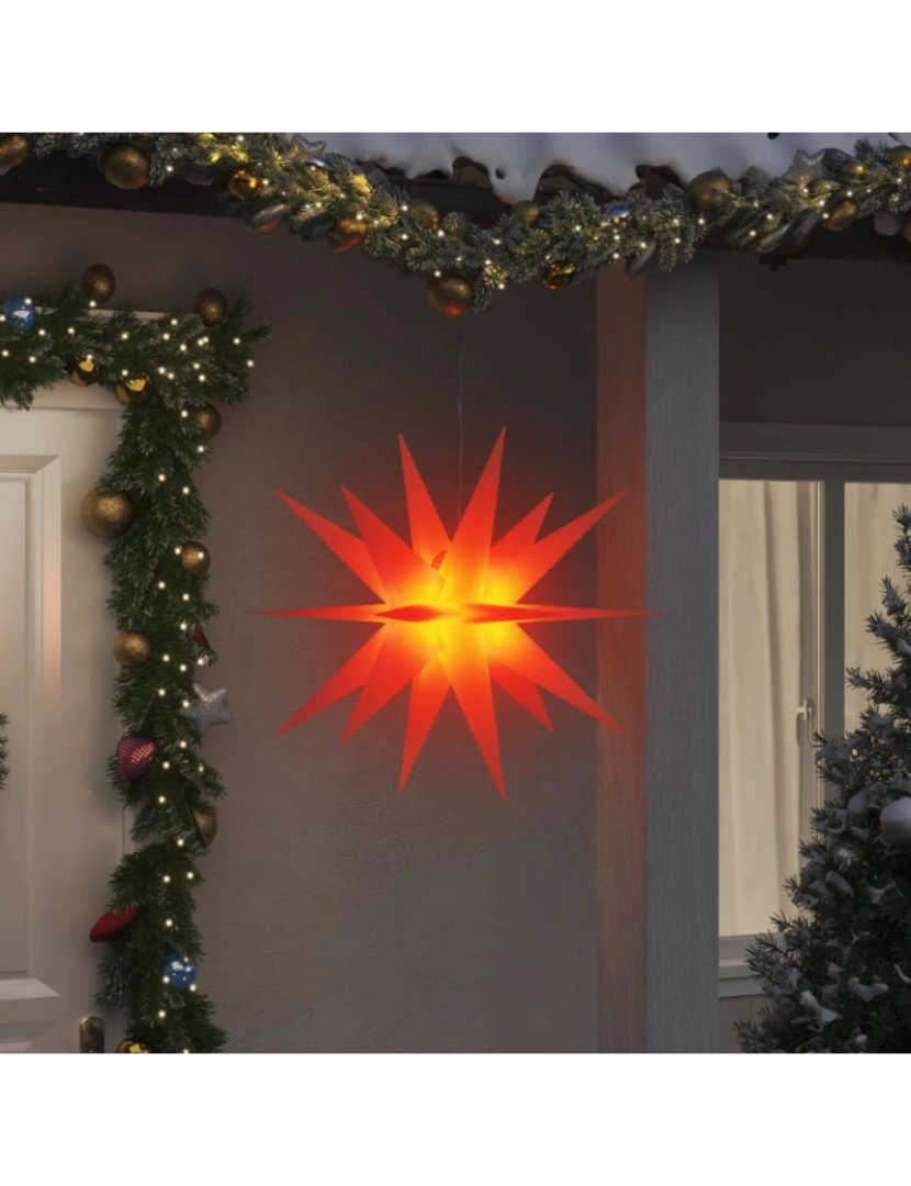 Vidaxl - vidaXL Luz de Natal com LED dobrável 100 cm vermelho