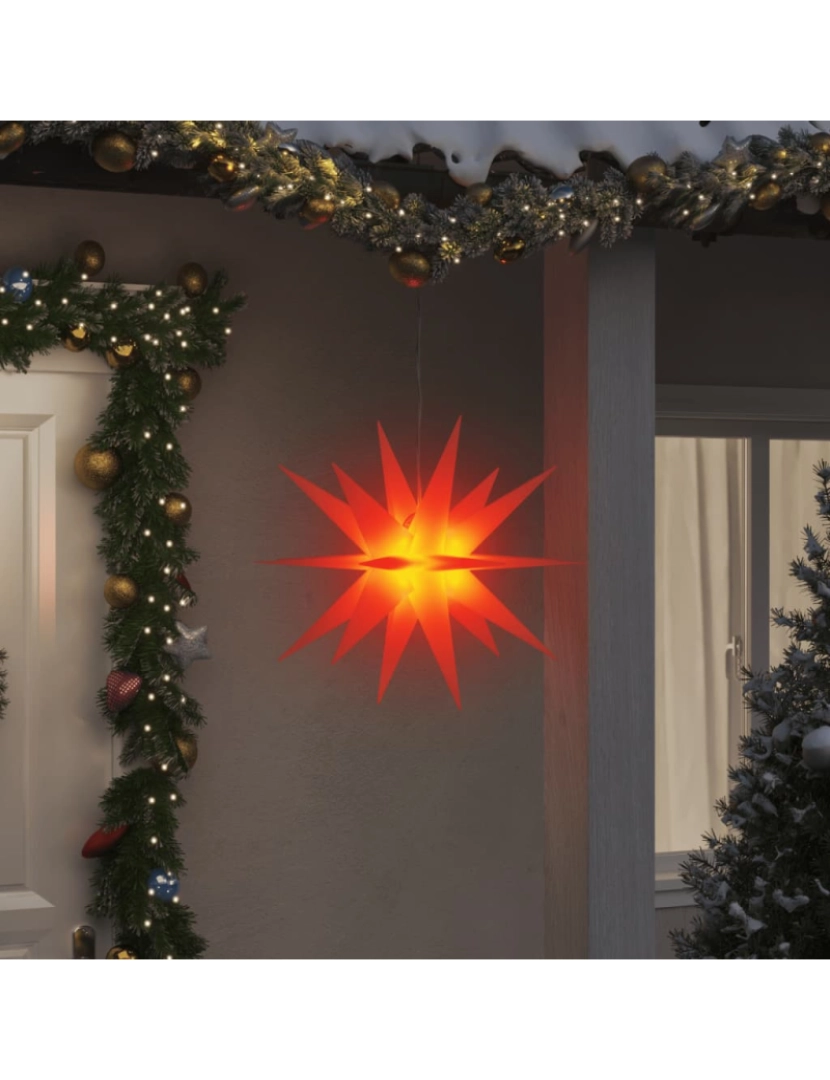 Vidaxl - vidaXL Luz de Natal com LED dobrável 57 cm vermelho