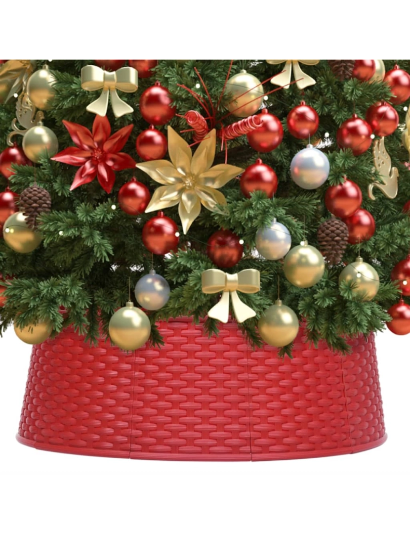 Vidaxl - vidaXL Saia para árvore de Natal Ø65x19,5 cm vermelho