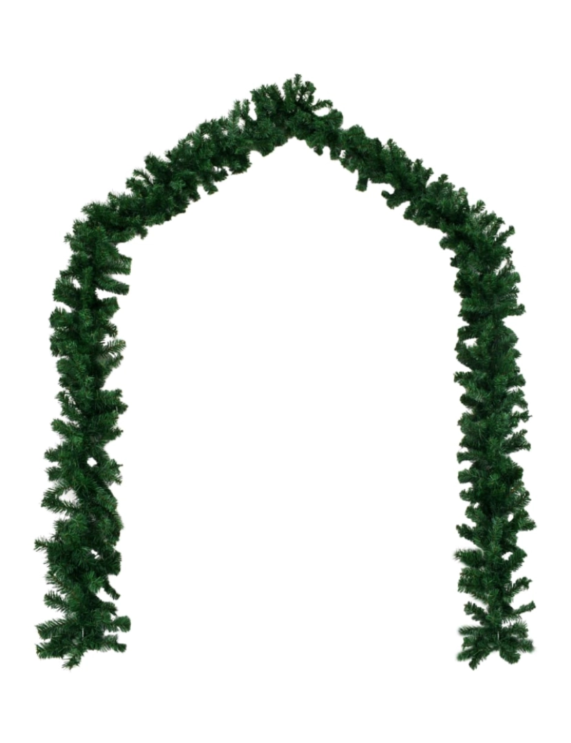 imagem de vidaXL Grinalda de Natal 4 pcs 270 cm PVC verde3