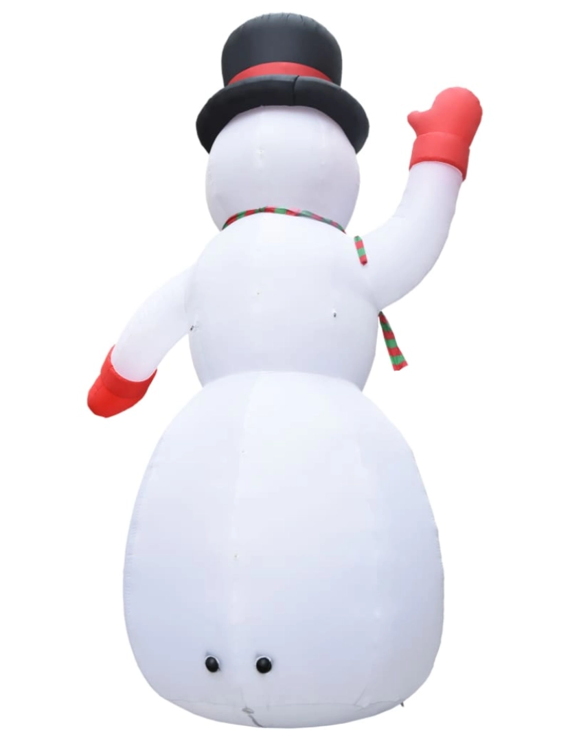 imagem de vidaXL Boneco de neve insuflável Natal com LED IP44 600 cm XXL5