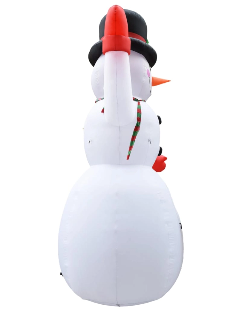 imagem de vidaXL Boneco de neve insuflável Natal com LED IP44 600 cm XXL6