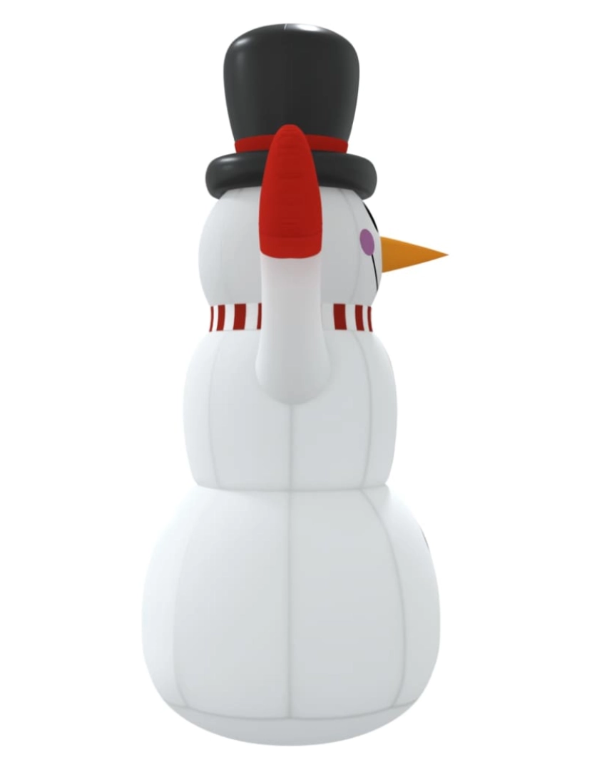 imagem de vidaXL Boneco de neve insuflável com luzes LED 225 cm6