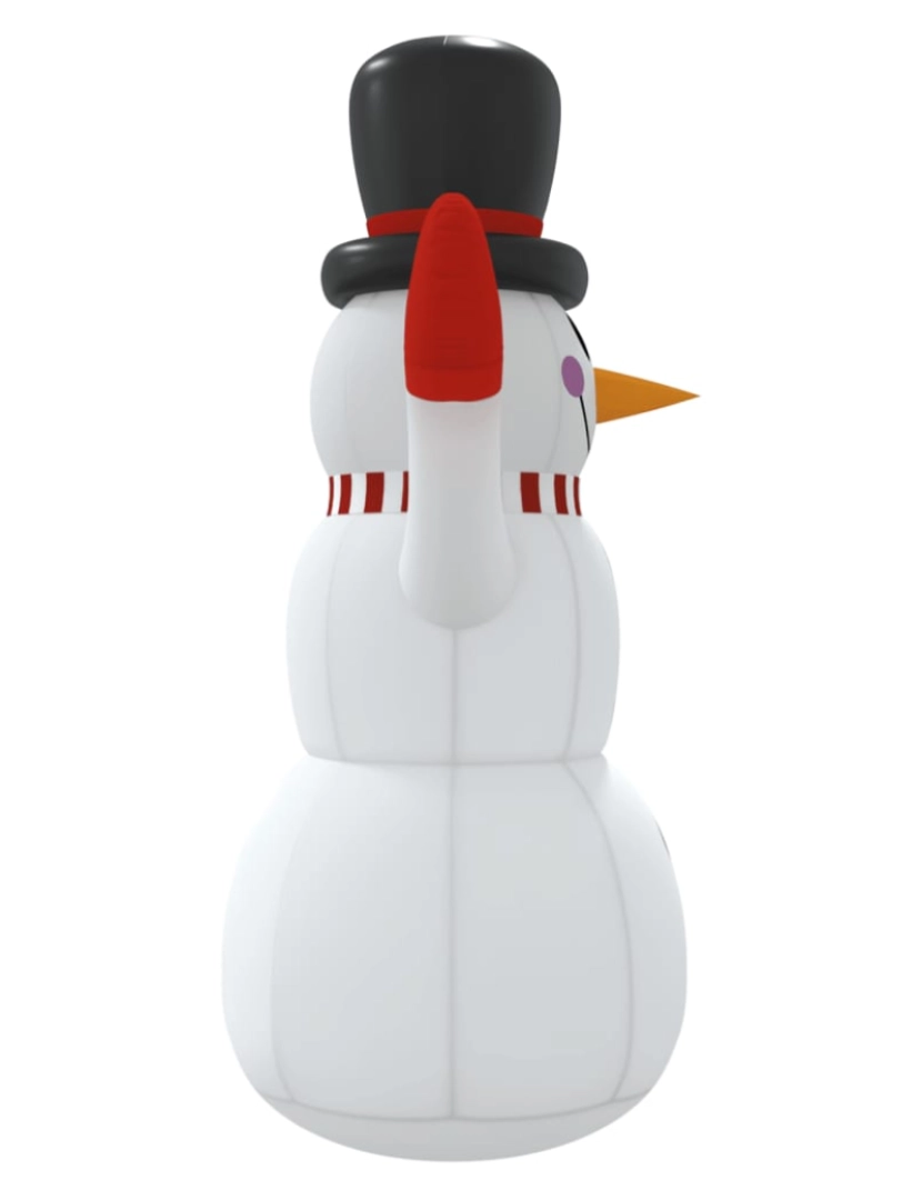 imagem de vidaXL Boneco de neve insuflável com luzes LED 120 cm6