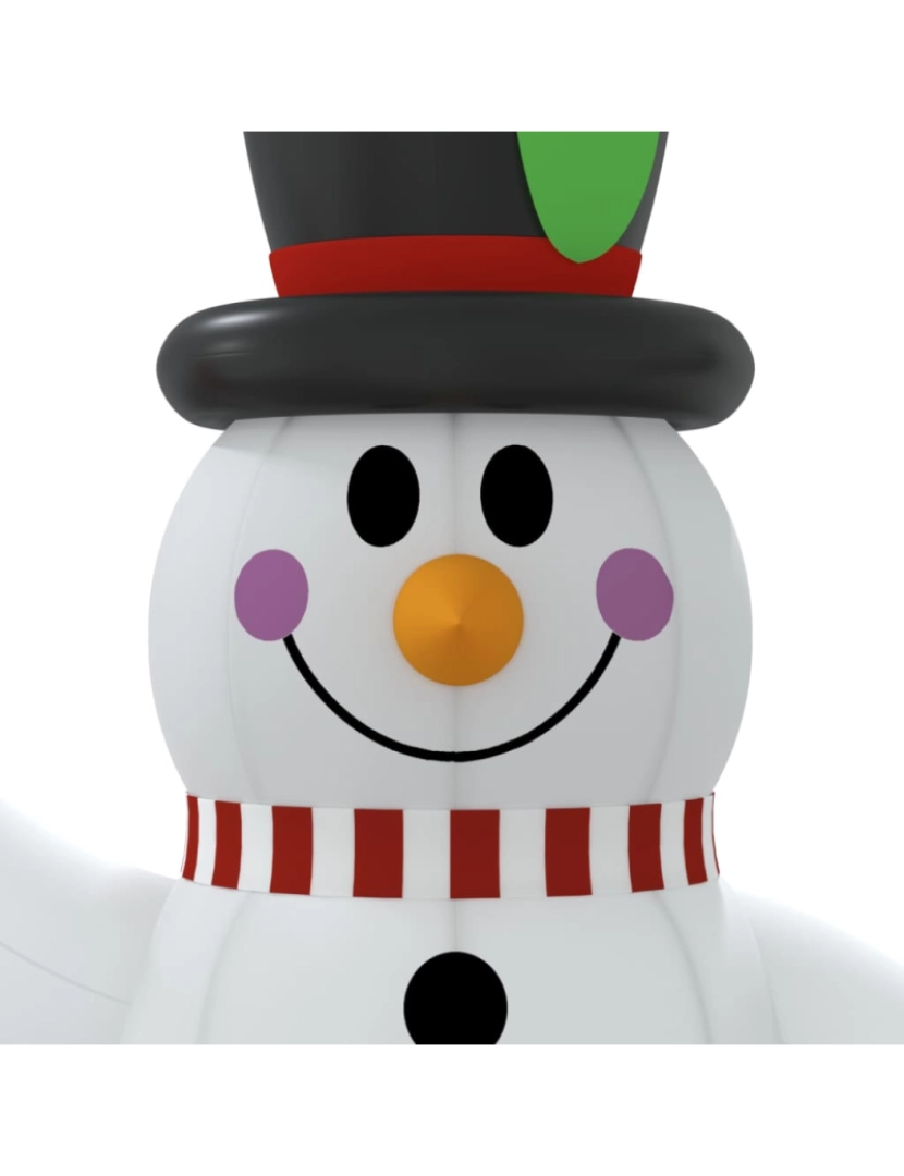 imagem de vidaXL Boneco de neve insuflável com luzes LED 120 cm7