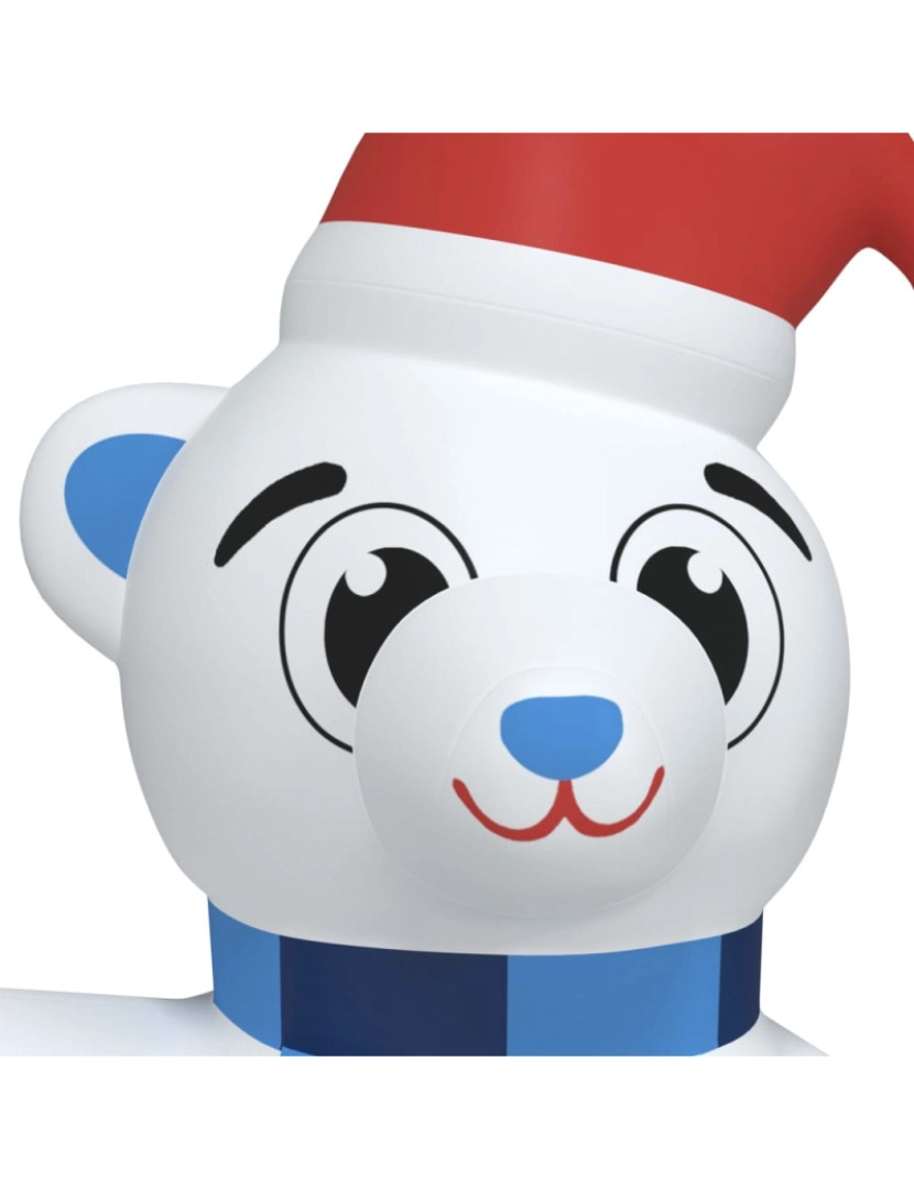 imagem de vidaXL Urso de Natal insuflável com luzes LED 180 cm6